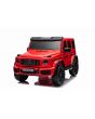 Elektrické autíčko Mercedes-Benz G63 AMG 4x4² Dvojmiestne 12V, červené, MP3 Prehrávač s USB/AUX vstupom, Pohon 4x4, Batéria 12V14Ah, EVA kolesá s odpružením, Koženkové sedadlá, Diaľkový ovládač, Licencované